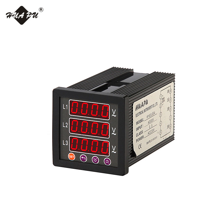 48*48mm LED 3 Phase Digital Panel Voltage Meter