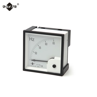 square shape 96mm pointer type panel frequency analog dc hz meter