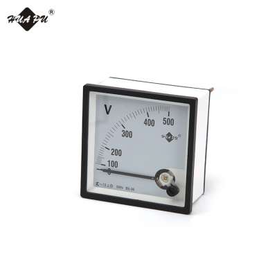 square ac pointer type analog panel electrical meter with moving iron structure